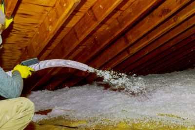 Inside Attic Insulation